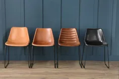 صندلی غذاخوری Road House - صندلی های لوکس پایه سیاه - صندلی هایی به سبک یکپارچه - انواع رنگ های موجود