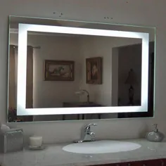 Ktaxon Anti-Mog Wall Mounted Lighted Vanity Mirror LED آینه حمام ضد مه و IP67 ضد آب ، مستطیل - Walmart.com