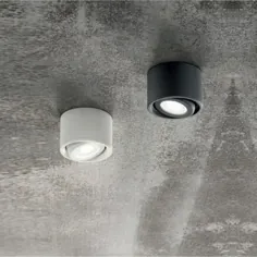 نورافکن سقف LED ، گرد ، چرخان ، نقطه ای 2 رنگ ، LED 6W سفید گرم