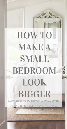 چگونه یک اتاق خواب کوچک را بزرگتر نشان دهیم