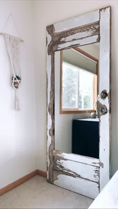 آینه درب قدیمی