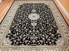 فرشهای سنتی فرشهای منطقه ای 8x10 فرش مشکی کرم فرشهای بژ ایرانی برای فرشهای اتاق نشیمن بزرگ 8x11