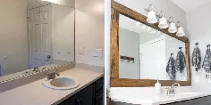 چگونه می توان آینه حمام سازنده درجه را با قیمت 25 دلار یا کمتر قاب کرد