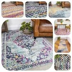 فرشهای بزرگ مراکشی برای اتاق نشیمن فرشهای دونده سنتی مدرن و مضطرب انگلستان