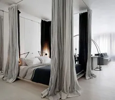 نحوه ایجاد اتاق خواب های رویایی با استفاده از پرده تختخواب