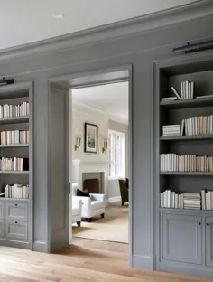 قفسه های کتاب درب - طراحی داخلی پارک و بلوط