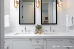 خانه های سفارشی ساخته شده در اینستاگرام: ”یک حمام سنتی زیبا و با پیچ و تاب کمی صنعتی.  این وسایل روشنایی فضا را از Wow به WOW می برد!  قبول داری؟... "