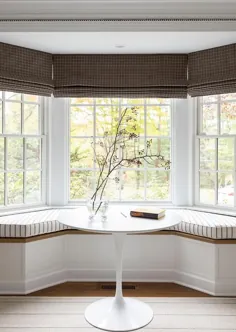 پنجره خلیجی با ضیافت ناهار خوری داخلی - انتقالی - آشپزخانه