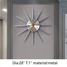 ساعت دیواری کریستال فلزی ماهواره ای Mid-Century Instruments |  اتسی