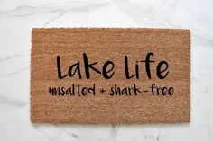 Lake Life Doormat Cute Doormat Lake House Doormat Lake |  اتسی