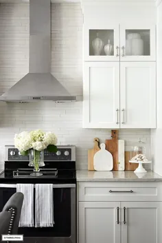 آشپزخانه سفید و خاکستری: به روزرسانی سخت افزار - CITRINELIVING