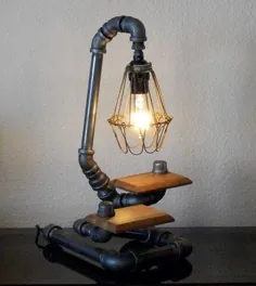 20 ایده جالب برای طراحی لامپ لوله های صنعتی