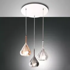 چراغ آویز لیلا با شکل قطره اشک ، 3 لامپ