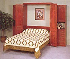 طرح های تختخواب درب مورفی BiFold - Queen Queen EZ-BILD Design QUEEN