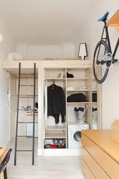 آپارتمان کوچک در لهستان با تخت خواب آسانسور - روند تزئینات منزل - Homedit