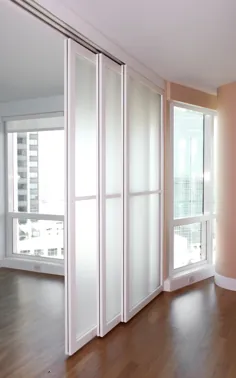 اتاق مهمان جرسی سیتی |  دیوارهای کشویی ، درب ها ، و تقسیم کننده اتاق |  ریدور