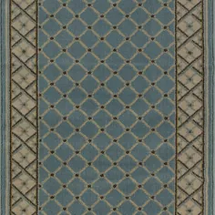 Natco Stratford Bedford Blue Light 26 in. x Your Choice Length Stair Runner-8264BLRN - انبار خانه