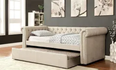 Leanna Full Daybed w / Trundle (بژ)