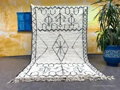 فرش باشکوه Beni Ourain 5x9 فرش مراکشی Rug Berber Rug Pastel |  اتسی