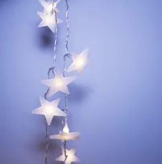 چراغهای رشته ای براق و براق LuxLumi با 50 چراغ ستاره ای LED گرم و گرم برای مهد کودک اتاق خواب آپارتمان اتاق خواب کودکان و نوجوانان