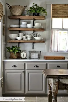 15 ایده برای ساخت کابینت آشپزخانه خاکستری ~ GODIYGO.COM