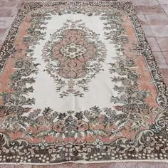 فرش منطقه فرش اوشاک فرش ترکی فرش گل فرش گل دار |  اتسی