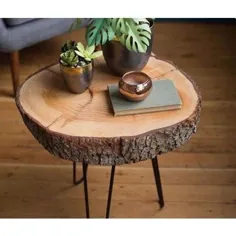 میز قهوه چوبی / میز قهوه / میز قهوه چوبی طبیعی |  اتسی