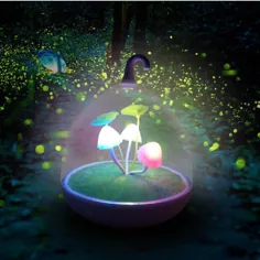 چراغ چراغ شبانه قارچ جادویی LED گلدان چراغ گل |  اتسی