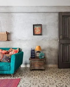 خانه رنگارنگ تاكورس قصیده ای برای پارچه های غنی و كف های طرح دار است. |  خانه خود را بپوشانید