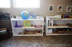نحوه تهیه قفسه های مونته سوری برای یک کودک 2 ساله