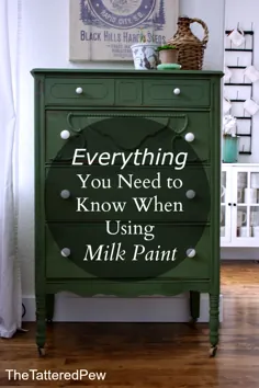 همه چیزهایی که باید هنگام استفاده از رنگ شیر بدانید »Pew Tattered