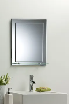 آینه حمام مستطیل شکل با قفسه 3 اندازه 70Hx50Wcm ، 60Hx43Wcm ، 50Hx40Wcm