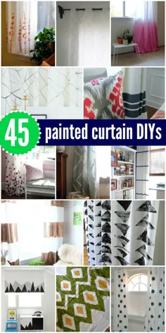 45 سبک پرده نقاشی شده توسط DIY