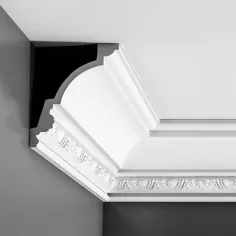 تاج تزئینی پلی اورتان با چگالی بالا Orac Decor قالب سفید صورت 8-5 / 8 اینچ طول 78 اینچ (سفید)