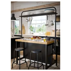 IKEA VADHOLMA Gestell für Kücheninsel - شوارتز