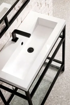 جیمز مارتین بوستون (تک) حمام مدرن 31.5 اینچی - سیاه مات