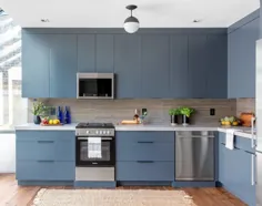 تماس بگیرید - این ایده های رنگی کابینت آشپزخانه در سال 2019 در هر خانه شیک وجود دارد |  Hunker