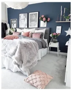 ایده های اتاق خواب برای اتاق های کوچک زنان خاکستری