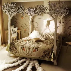 زیر تخت سایبان درخت سیب - طرح مدرن اسکاندیناوی رمانتیک Sleep Therapy woodland woody fairy t