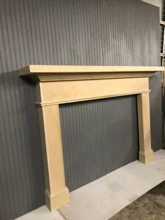 1022- Mantel Fireplace Surround آماده رنگ آمیزی