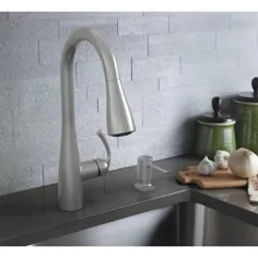 شیر آشپزخانه سمپاش کشنده پایین دستی MOEN Essie با رفلکس و قدرت تمیز در مقاومت در برابر نقطه Stainless-87014SRS - انبار خانه