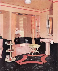 حمام آرمسترانگ 1940 با صورتی و قوها!