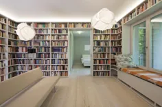 Bibliothek - Wohnen am Weißen See، Haus C / Wohnanlage mit fünf Mehrfamilienhäusern - Architekturobjekte