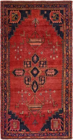 قرمز 5 '2 9 9' 9 فرش ایرانی همدان