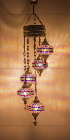 چراغ های سقفی لامپ طبقه لامپ ترکیه توسط DervishHandicrafts