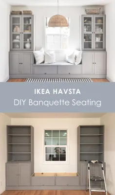 ساخته شده در اتاق ضیافت DIY IKEA - هک IKEA Havsta