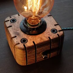 لامپ ادیسون لامپ صنعتی لامپ Steampunk چراغ شبانه چوبی ادیسون لامپ ادیسون لامپ