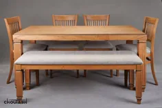 .

✅میز ونیز  Venice Table
🔸️۶ نفره
🔸️پایه های جداشونده جهت سهولت در حمل و نقل
🔸️ساخته شده از چوب راش درجه یک
🔸️سه سال ضمانت و ده سال خدمات پس از فروش
🔸️پوشش رنگ و روغن گیاهی ازمو آلمان
🔸️ساخت چوتاش 
.

✅صندلی مرانتی  Meranti Chair
🔸️طراحی و ساخت متناسب ب