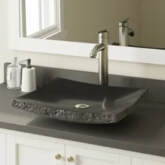 MR Direct 855 Shanxi Black Vessel Sink Ensemble with Brushed Nickel finish 718 faucet، pop-up drain، and sink ring - Walmart.com