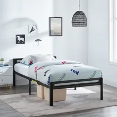 قاب تختخواب فلزی کودکان و نوجوانان شما ، اندازه دوقلو - مشکی - Walmart.com